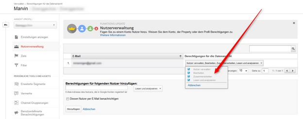 analytics-nutzerverwaltung
